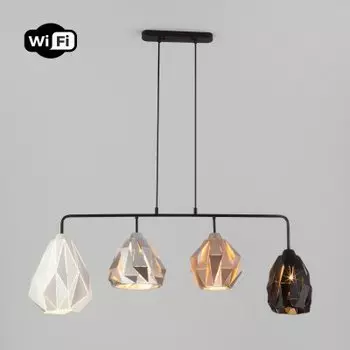 Люстра Eurosvet 50090/4 черный Smart Moire