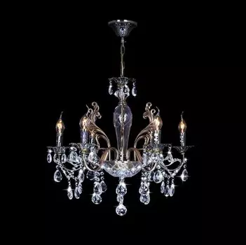 Люстра Евросвет 10004/6 античная бронза/прозрачный хрусталь Strotskis