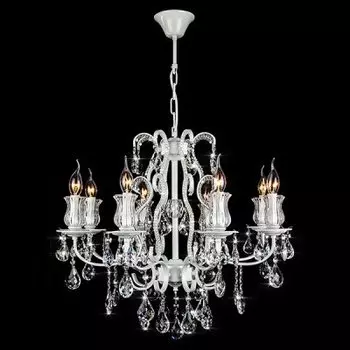 Люстра Евросвет 10077/8 глянцевый белый