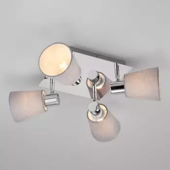 Люстра Евросвет 20080/4 хром/голубой Culver