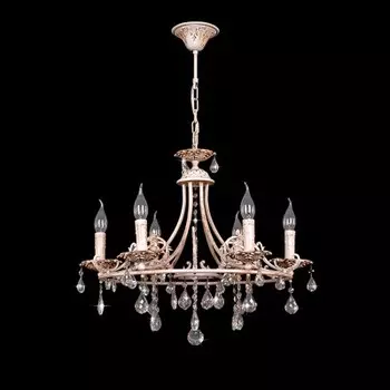 Люстра Евросвет 3141/6 бежевый/прозрачный хрусталь Strotskis