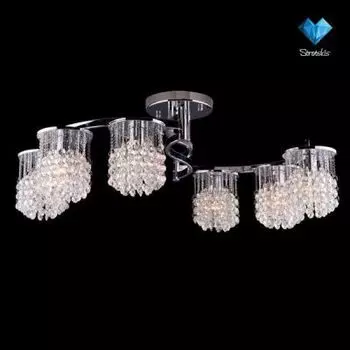 Люстра Eurosvet 3222/6 хром/прозр