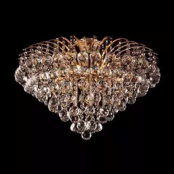 Люстра Евросвет 3299/9 золото/прозрачный хрусталь Strotskis