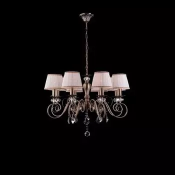 Люстра Евросвет 3300/8 античная бронза/прозрачный хрусталь