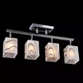 Люстра Евросвет 3525/4 алюминий/белый