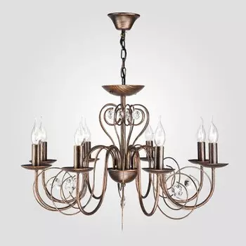 Люстра Евросвет 60018/8 черный с золотом