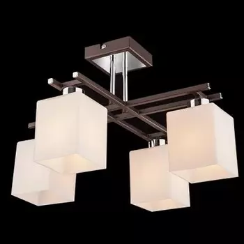 Люстра Евросвет 70018/4 хром/венге