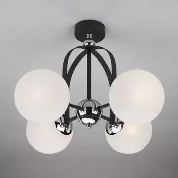 Люстра Евросвет 70082/4 хром/черный