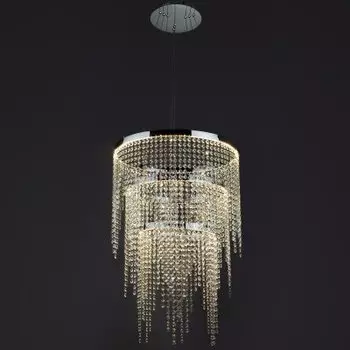 Люстра диодная хрустальная Евросвет 90050/3 хром