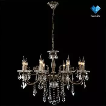 Люстра хрустальная Евросвет 3281/8 античная бронза