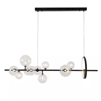 Люстра KG1233P-10 black / clear Delight Collection