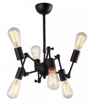 Люстра лофт паук Arte Lamp A9190LM-6BK ROOTS