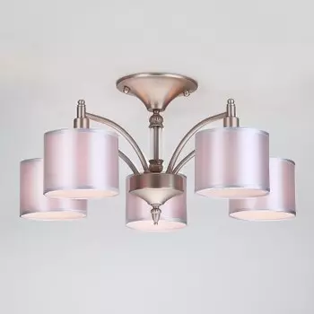 Люстра потолочная Eurosvet 60080/5 сатин-никель