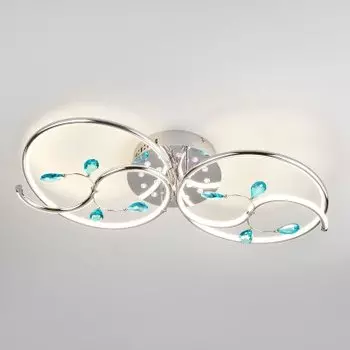 Люстра потолочная Евросвет 90131/2 хром 64W