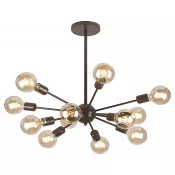 Люстра Rivoli Grethen 5083-312 12 * Е27 40 Вт лофт - кантри