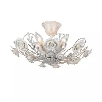Люстра с розами Arte lamp A6356PL-4WG GEMMA