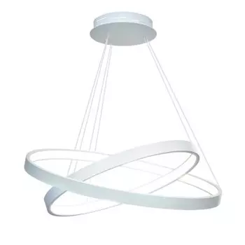 Люстра светодиодная 2 кольца белая TLRU2-30/40-01/W/4000К Лючера