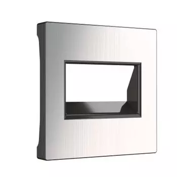 Накладка для двойной розетки Еthernet RJ-45 (глянцевый никель) W1191102 Werkel