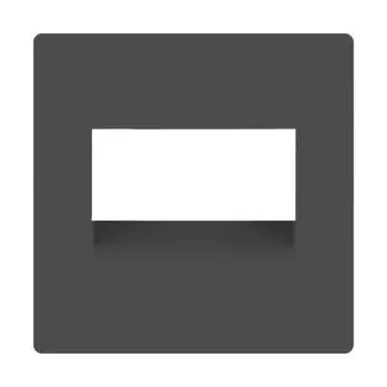 Накладка для двойной розетки Еthernet RJ-45 (серо-коричневый) WL07-RJ45+RJ45-CP Werkel