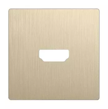 Накладка для розетки HDMI (шампань рифленый) WL10-HDMI-CP Werkel