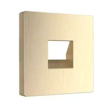 Накладка для телефонной розетки RJ11 (шампань рифленый) WL10-RJ-11-CP Werkel