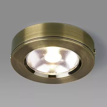 Накладной потолочный светодиодный светильник Бронза DLS030 10W 4200K бронза Электростандарт