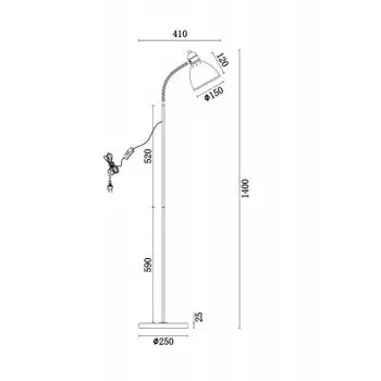 Напольный светильник (торшер) Freya FR5110FL-01S Heather
