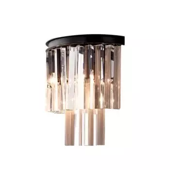 Настенный светильник Delight KR0387W-2B black/clear