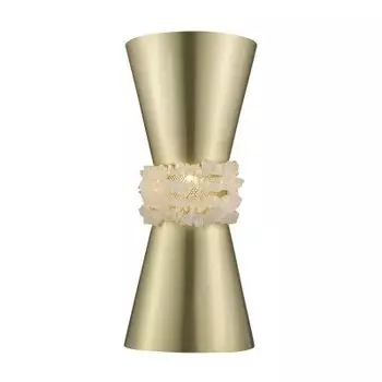 Настенный светильник Delight W98022 brushed brass