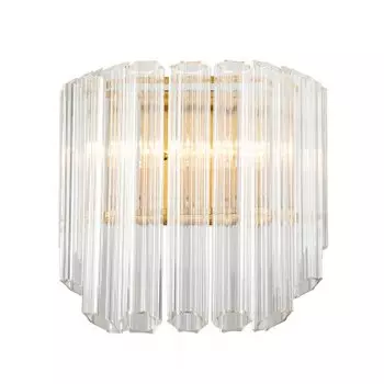 Настенный светильник Vittoria 2C brass / clear Delight Collection