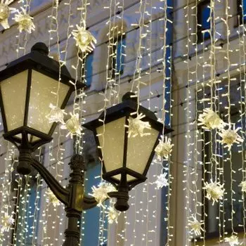 Новогодняя гирлянда 400-101 белый 10м IP65 Электростандарт