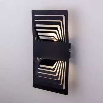 Onda LED чёрный Настенный светодиодный светильник MRL LED 1025 черный Электростандарт