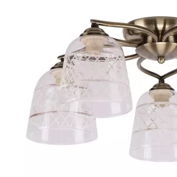 Плафон стекло Е27 140*136мм Colosseo optima 73047