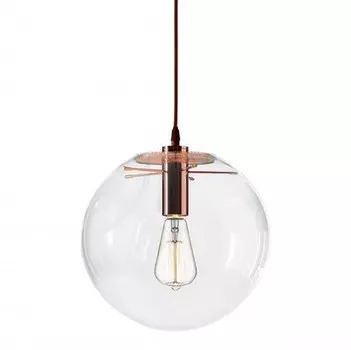 Подвес МЕРКУРИЙ прозрачный (с медными креплениями) d20 h200 E27 1*40W Kink light 07564-20,21