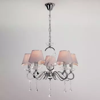 Подвесная люстра Евросвет 10085/5 хром/прозрачный хрусталь Strotskis