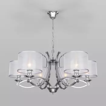 Подвесная люстра Eurosvet 60109/6 хром Fabiola