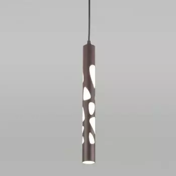 Подвесной потолочный светодиодный светильник DLR037 12W 4200K кофейный