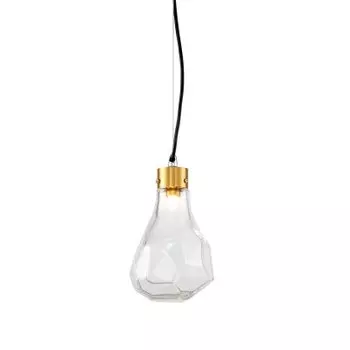Подвесной светильник Delight KR1197P-1 brass/clear