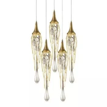 Подвесной светильник Delight P68009L-5/R gold