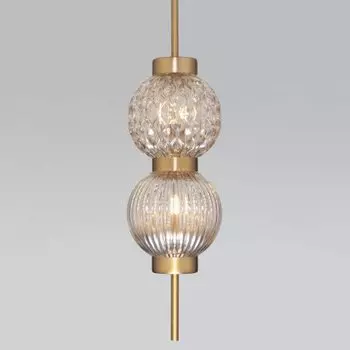 Подвесной светильник Eurosvet 50186/2 латунь Plaza