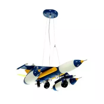 Подвесной светильник ШТУРМОВИК металл синий w60*50 h90 Е14 5*40w Kink light 7431,05