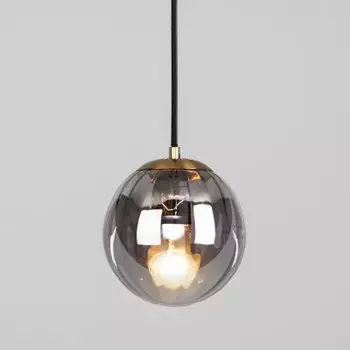 Подвесной светильник со стеклянным плафоном Eurosvet 50207/1 дымчатый Juno