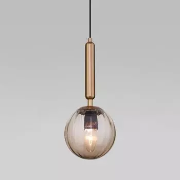 Подвесной светильник со стеклянным плафоном Eurosvet 50208/1 янтарный Joy