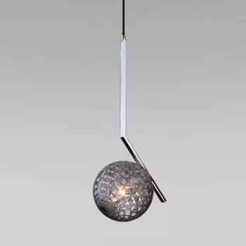 Подвесной светильник со стеклянным плафоном Eurosvet 50213/1 хром