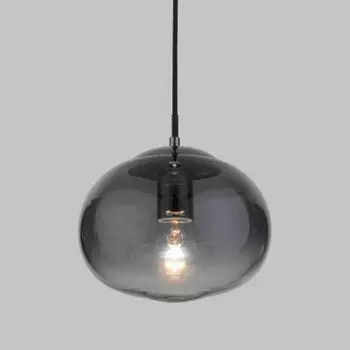 Подвесной светильник со стеклянным плафоном Eurosvet Rock 50212/1 дымчатый