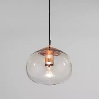 Подвесной светильник со стеклянным плафоном Eurosvet Rock 50212/1 янтарный