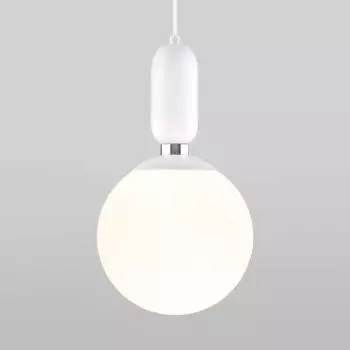 Подвесной светильник со стеклянным плафоном Eurosvet 50197/1 белый Bubble