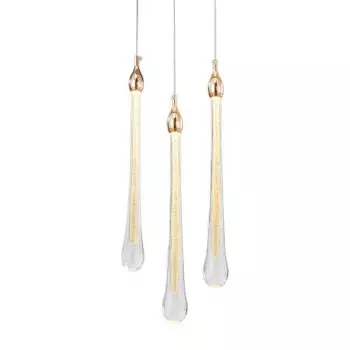 Подвесной светильник Teardrop 3 gold OM801670-3-G Delight