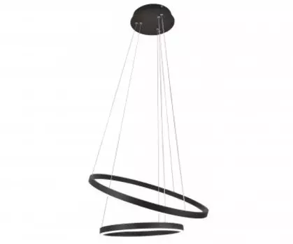 Подвесной светильник ТОР черный d60+40 h110 Led 60W (4000K) с пультом ДУ Kink light 08219,19A(4000K)