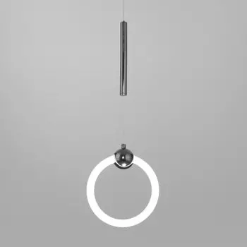 Подвесной светодиодный светильник 90165/1 черный жемчуг Eurosvet Rim